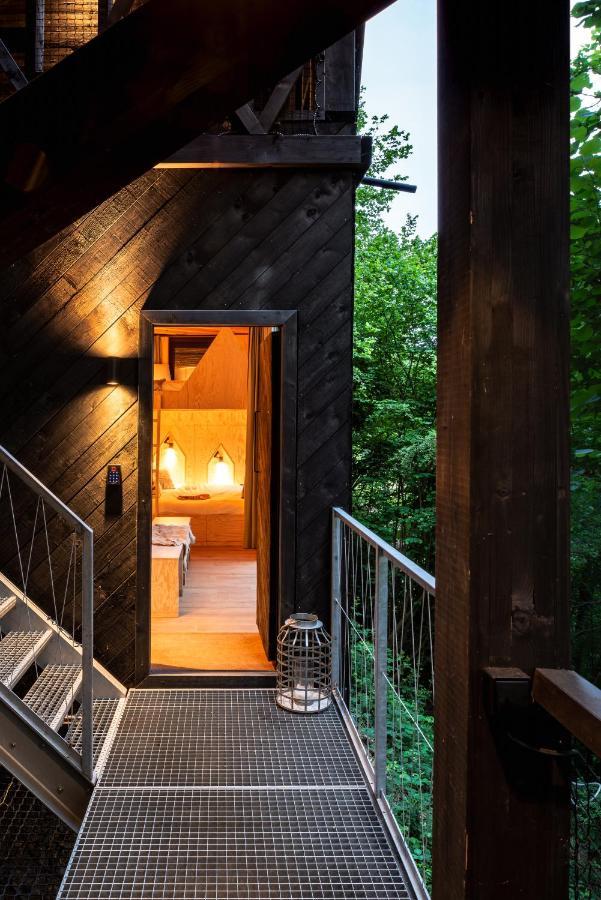 Hutstuf - The Fox & Private Outdoor Spa La-Roche-en-Ardenne Eksteriør billede