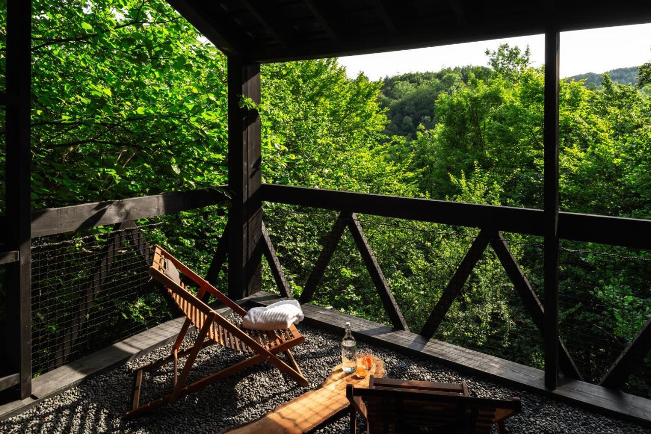 Hutstuf - The Fox & Private Outdoor Spa La-Roche-en-Ardenne Eksteriør billede